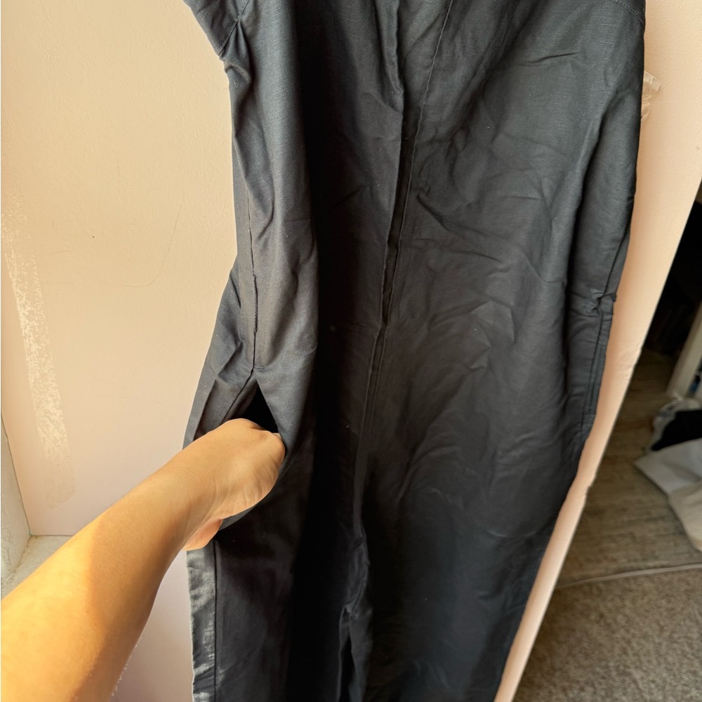Uniqlo Black linen Jumpsuit - Picture 10 of 10